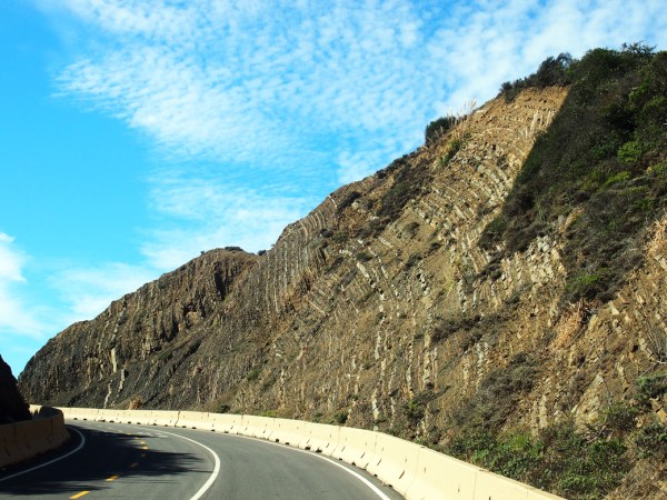 Devil's Slide - Sedimentary layers of shale and sandstone